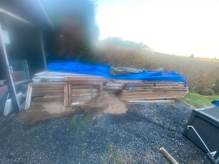 Diverse partij gebruikt hout, Doe-het-zelf en Verbouw, Hout en Planken, Gebruikt, Plank, Overige houtsoorten, Minder dan 200 cm