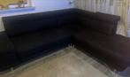 Zwarte hoekbank in prima staat, Ophalen of Verzenden, Zo goed als nieuw, Stof