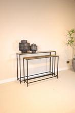 Sidetable | wandtafel | Goud metaal | hotel chique, Huis en Inrichting, Woonaccessoires | Overige, Nieuw, Ophalen of Verzenden