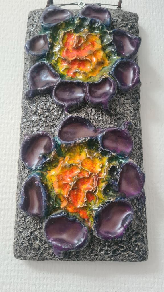 Vintage Fat Lava keramiek wandtegel met bloemen
Jan van Erp, Antiek en Kunst, Antiek | Keramiek en Aardewerk, Ophalen of Verzenden