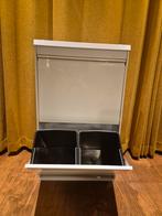 Nieuwe ARREGUI 4-bins stalen afvalbak recyclingkast 4 x 17 L, Huis en Inrichting, Woonaccessoires | Prullenbakken, Ophalen, Nieuw