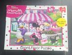Puzzel - 50 stukken 68x49cm - 4 jaar - Minnie Mouse - Disney, Ophalen of Verzenden, Meer dan 50 stukjes, Gebruikt, 4 tot 6 jaar