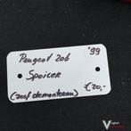 Peugeot 206 1999 - 2008  Achterklepspoiler, Gebruikt, -, Ophalen of Verzenden, -