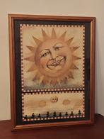 Vintage David Carter zon schilderij, Ophalen, Minder dan 50 cm, Zo goed als nieuw, Minder dan 50 cm