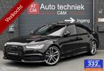 Audi A6 Limousine 1.8 TFSI S-LINE 190PK/S-TRONIC/LED/NAV/DAK, Zwart, Leder en Stof, Zwart, Bedrijf
