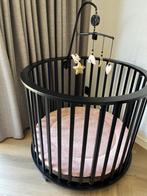 Zwarte ronde box, Kinderen en Baby's, Boxen, Ophalen, Gebruikt, Rond, Boxkleed