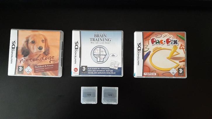 NINTENDO DS, Nintendogs, Brain Training en Pac-Pix, Spelcomputers en Games, Games | Nintendo Switch, Gebruikt, Avontuur en Actie