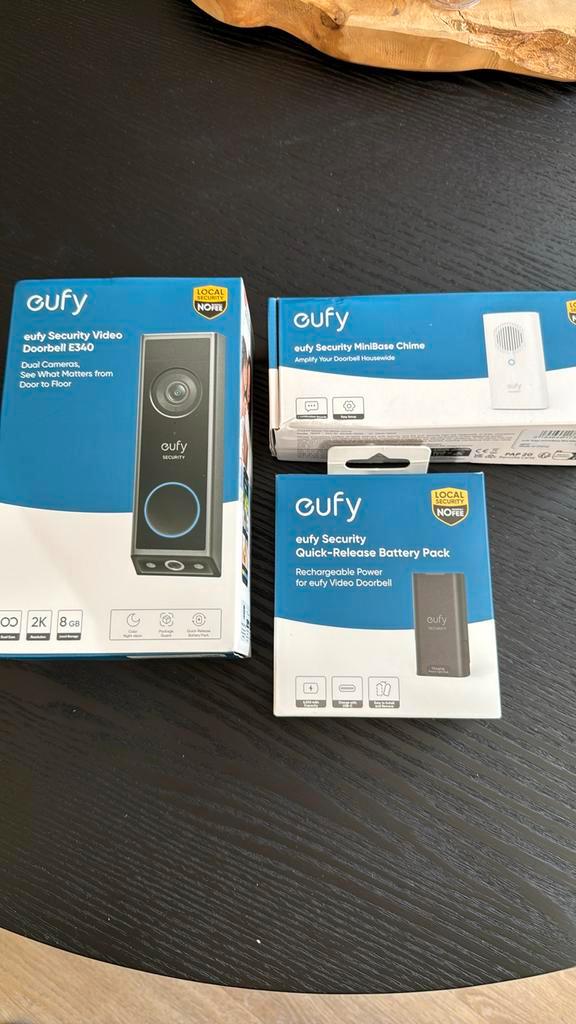 Nieuw Eufy video deurbel E340, Huis en Inrichting, Deurbellen, Zo goed als nieuw, Ophalen of Verzenden