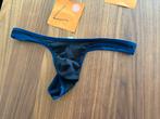 herenstring, katoen, maat L, zwart met blauwe elastiek,bulge, Kleding | Heren, Ondergoed, Ophalen of Verzenden, Zwart, Slip