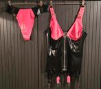 Westward Bound Latex Set - Torselet & String, Kleding | Dames, Westward Bound, Verzenden, Zwart, Setje