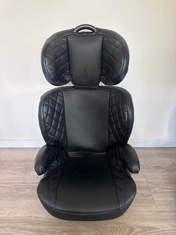 Born Lucky Juniorfix Autostoel - Lederlook Zwart beschikbaar voor biedingen