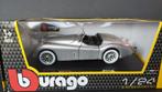 Jaguar XK 120 Roadster Silver 1:24 Bburago Burago Pol, Hobby en Vrije tijd, Modelauto's | 1:24, Ophalen of Verzenden, Nieuw, Bburago