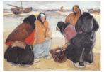 Katwijk.  Willy Sluiter. Aquarel, Verzamelen, Ansichtkaarten | Themakaarten, Ophalen of Verzenden, Ongelopen, Sterren en Beroemdheden