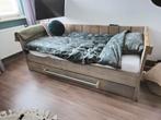 Steigerhouten bed en kast, Kinderen en Baby's, Kinderkamer | Bedden, Matras, Zo goed als nieuw, 85 tot 100 cm, Ophalen