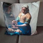 Kussens Het melkmeisje, Huis en Inrichting, Woonaccessoires | Kussens, Ophalen of Verzenden, Zo goed als nieuw, Vierkant