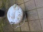 Zinken vuilnisbak, Huis en Inrichting, Woonaccessoires | Prullenbakken, 40 liter of meer, Ophalen, Zo goed als nieuw, Minder dan 50 cm