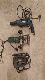 Gereedschap - Boor, Bovenfrees, Decoupeerzaag, Boormachine, Gebruikt, Variabele snelheid, Ophalen of Verzenden