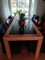 eettafel eiken, Huis en Inrichting, Tafels | Eettafels, Ophalen, Gebruikt, Eikenhout, 200 cm of meer