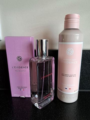 Yves Rocher L' Evidence Parfum 50ML & Bodylotion 200ML NIEUW beschikbaar voor biedingen