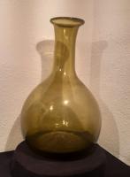 Antieke fles groen glas 17e eeuw, Antiek en Kunst, Antiek | Glas en Kristal, Ophalen of Verzenden