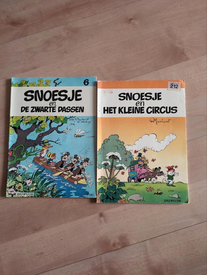 Snoesje stripboeken - Macherot - De Zwarte Dassen & Circus, Boeken, Stripboeken, Gelezen, Meerdere stripboeken, Ophalen of Verzenden