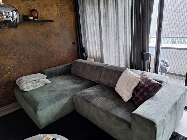 Loungebank, Huis en Inrichting, Banken | Complete zithoeken, Zo goed als nieuw, Stof, Ophalen