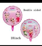 2 cry baby folie ballonnen, Hobby en Vrije tijd, Feestartikelen, Ophalen of Verzenden, Nieuw, Versiering, Geboorte of Huwelijk