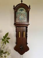 Zaanse wandklok met maanstand – WUBA / Warmink – werkend, Antiek en Kunst, Antiek | Klokken, Ophalen