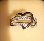 Hart saffier ring maat 18, 18 tot 19, Ophalen of Verzenden, Vascostore@yahoo.co.uk, Dame