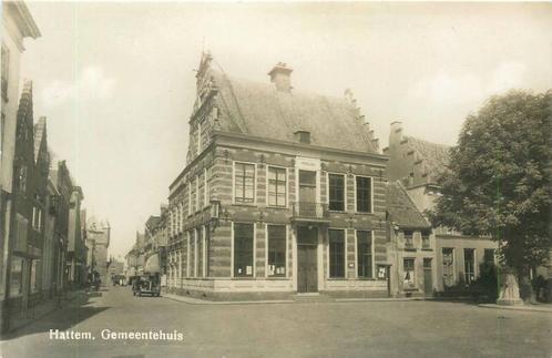 (388-572-047) Hattem Gemeentehuis, Verzamelen, Ansichtkaarten | Nederland, Gelderland, Verzenden