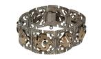 Vintage antieke gouden en zilveren armband dieren vogels, Sieraden, Tassen en Uiterlijk, Antieke sieraden, Ophalen of Verzenden