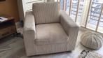 Crème kleurige ribcord fauteuil, Ophalen, Zo goed als nieuw, 75 tot 100 cm