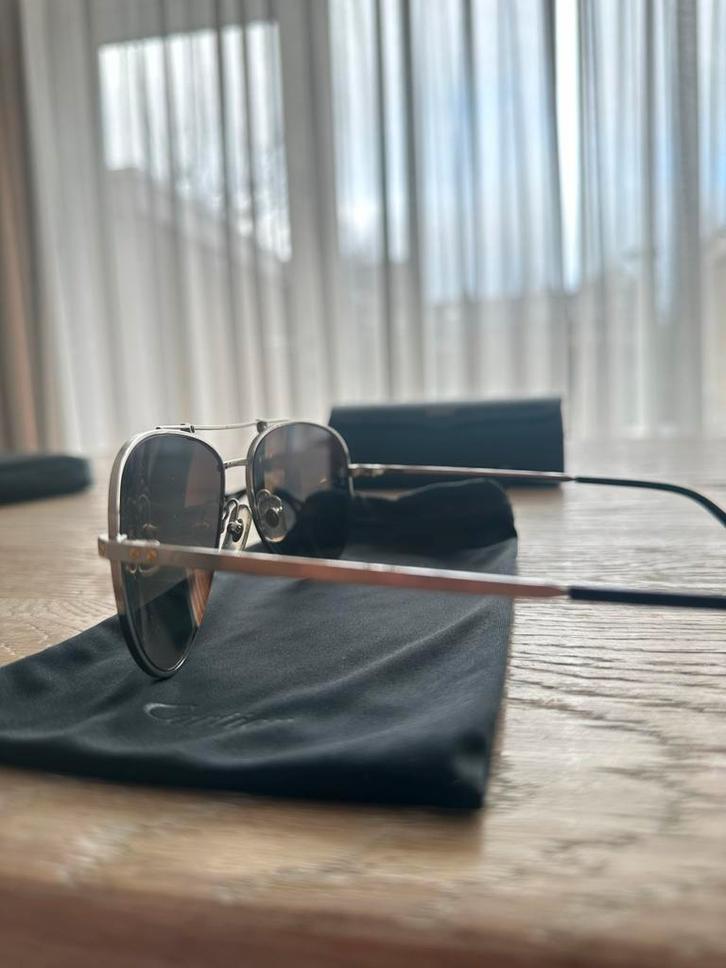 Cartier Santos de Cartier CT0083S Aviator Zonnebril, Sieraden, Tassen en Uiterlijk, Zonnebrillen en Brillen | Heren, Zo goed als nieuw