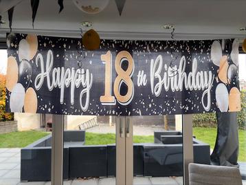 18e Verjaardag Versiering Banner beschikbaar voor biedingen