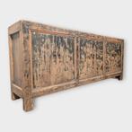 Xxl Chinees olm wood landelijk dressoir buffetkasten India, Ophalen of Verzenden, Zo goed als nieuw, 5051CM, Info@ff-ietsanders.nl