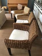 Eetkamerstoelen Riviera Maison, Huis en Inrichting, Stoelen, Ophalen, Riet of Rotan, Gebruikt, Overige kleuren
