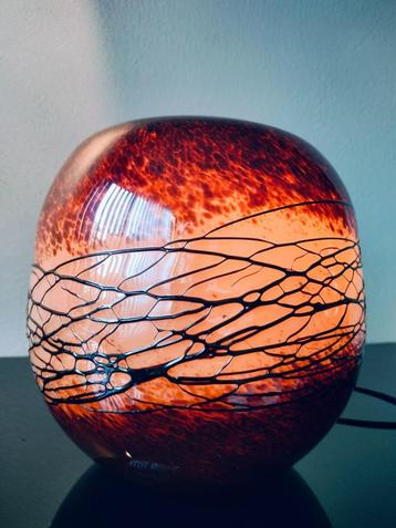 Murano Tafellamp Amber Caramel Glasdraad 1980 beschikbaar voor biedingen