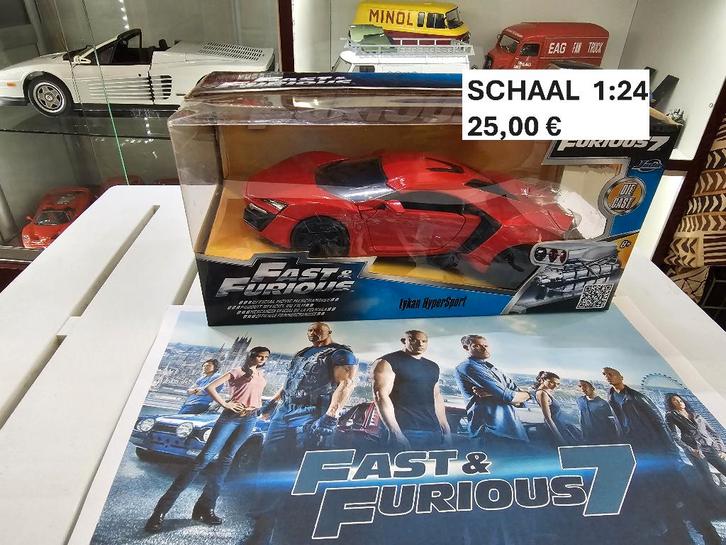 1:24 Jada Fast and the Furious Lykan Hyper Sport, Hobby en Vrije tijd, Modelauto's | 1:24, Nieuw, Jada, Ophalen of Verzenden