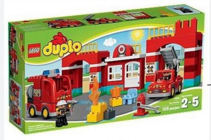 Lego Duplo Brandweerkazerne 10593, compleet, Kinderen en Baby's, Speelgoed | Duplo en Lego, Zo goed als nieuw, Duplo, Complete set