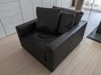 Bruin leren Design fauteuil Linteloo Mauro, Gebruikt, 50 tot 75 cm, Ophalen, Strakke designstoel