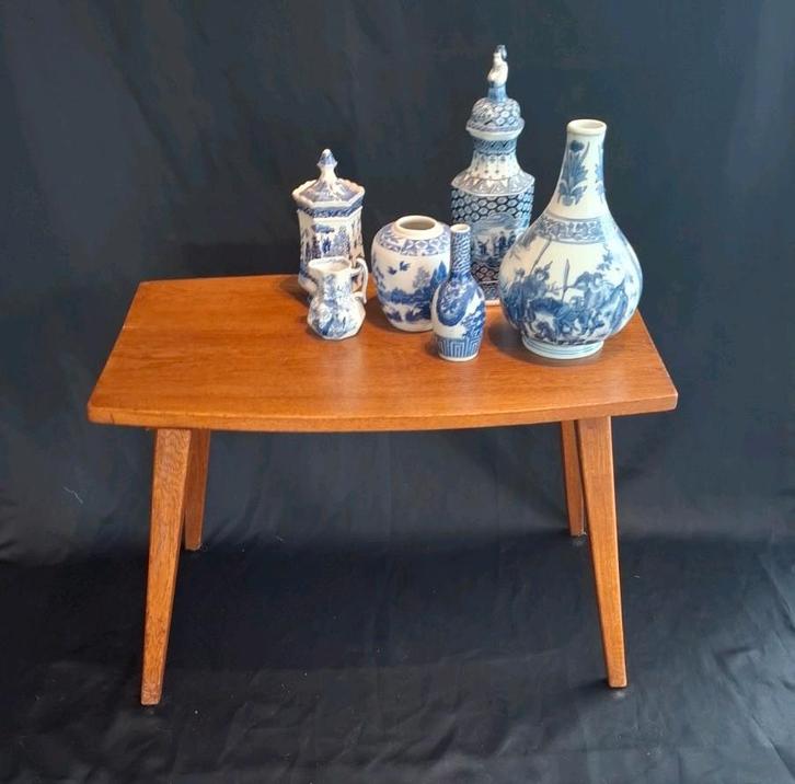 Mooi Vintage Deens Bijzettafeltje, Huis en Inrichting, Tafels | Sidetables, Zo goed als nieuw, 25 tot 50 cm, 50 tot 100 cm, Rechthoekig
