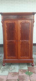 Antieke mahonie houten kast, Ophalen of Verzenden