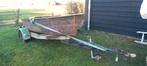 Stalen boot op trailer, Watersport en Boten, Sloepen, Ophalen, Geen motor, Gebruikt, Tot 10 pk