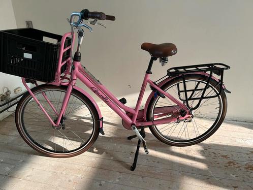 Prachtige Gazelle Miss Grace dames stadsfiets  (roze/zwart), Fietsen en Brommers, Fietsen | Dames | Damesfietsen, Zo goed als nieuw
