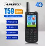 Anysecu T59 LTE+ G4 Zello Android 9 + Wifi + GPS, Telecommunicatie, Nieuw, Portofoon of Walkie-talkie, 15 km of meer, Verzenden