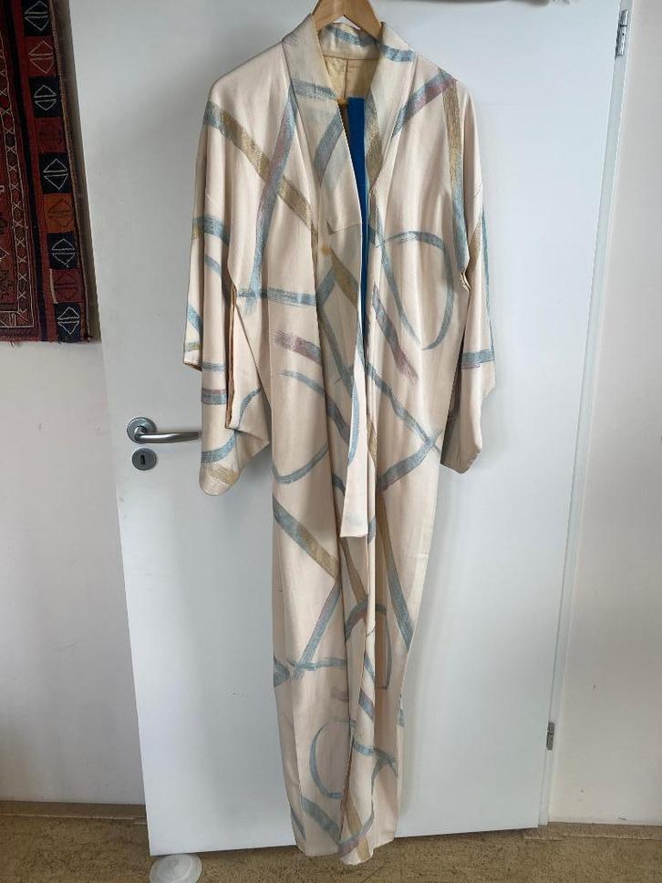 Vintage originele zijden Kimono, Antiek en Kunst, Antiek | Kleding en Accessoires, Dames, Ophalen of Verzenden