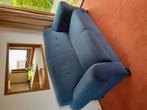 Blauwe bank 2 zits, Huis en Inrichting, Ophalen, Gebruikt, Minder dan 75 cm, 150 tot 200 cm