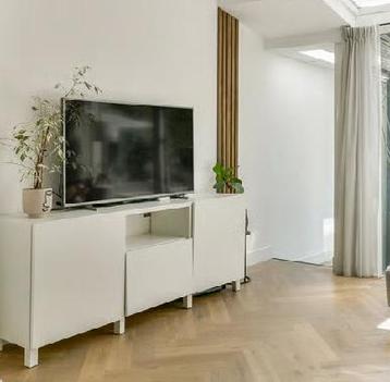 IKEA Besta TV Meubel - Wit, 8 mnd oud - afbeelding 1