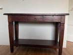 Zij tafel hout, Huis en Inrichting, Tafels | Sidetables, Ophalen, 25 tot 50 cm, Rechthoekig, 100 tot 150 cm