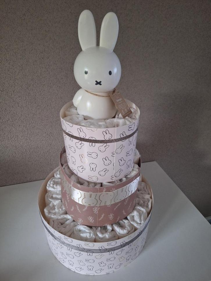 Nijntje luiertaart drielaags neutraal, Kinderen en Baby's, Kraamcadeaus en Geboorteborden, Nieuw, Kraamcadeau, Ophalen of Verzenden